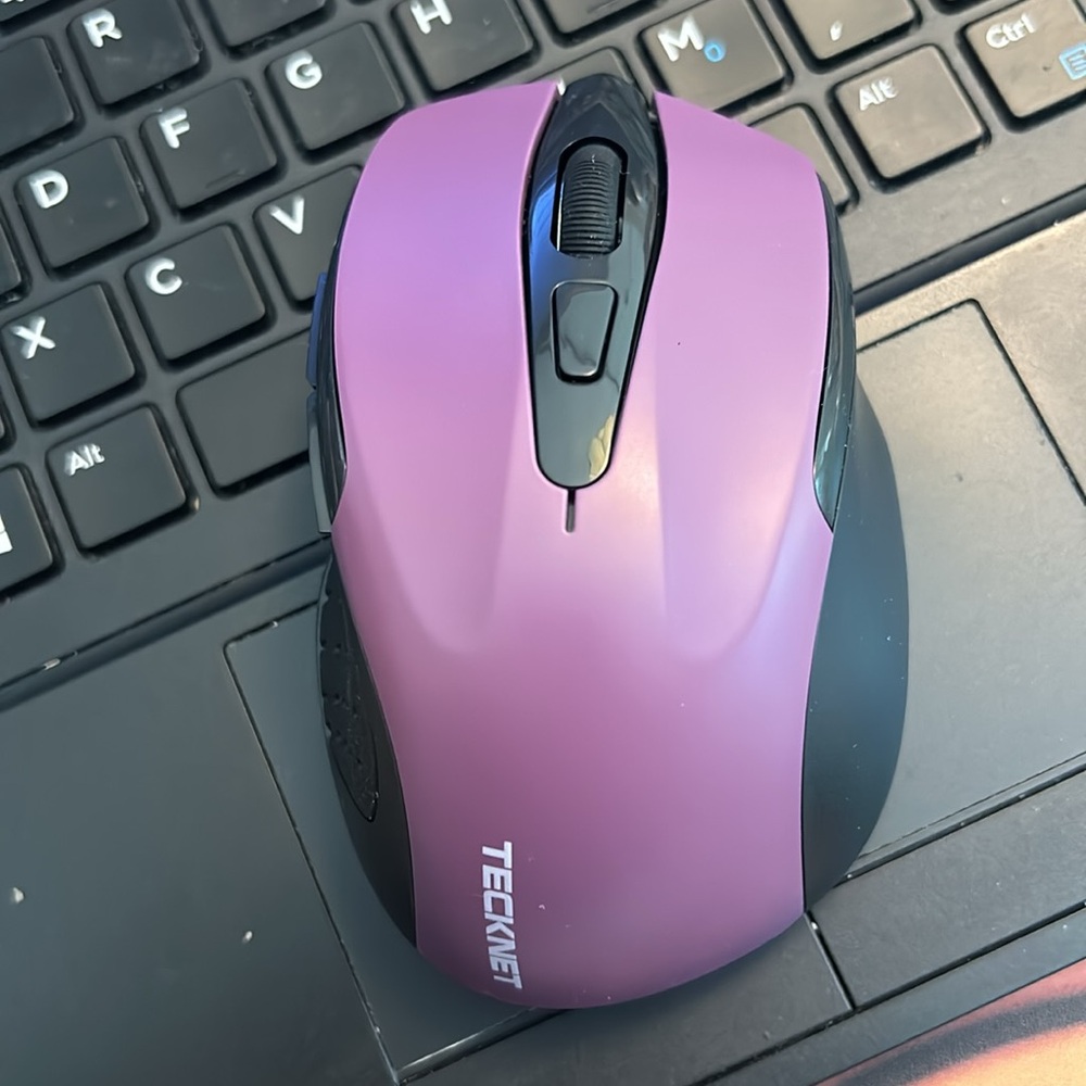 Technet wireless purple mouse